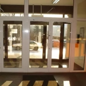 Недорогие алюминиевые перегородки Киев,  офисные алюминиевые двери