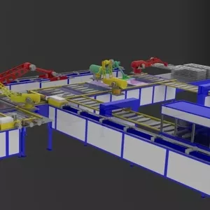 Автоматизированная линия по производству дверей ЛПД-НТ-30.