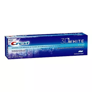 Отбеливающая зубная паста Crest 3D White Vivid Toothpaste 164g.