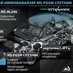 Новая GSM автосигнализация MS-PGSM-Спутник+Видеорегистратор MS-NC485TC