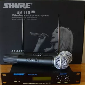 Радиосистема Shure SM 58  2 радиомикрофона SM-58 700грн  