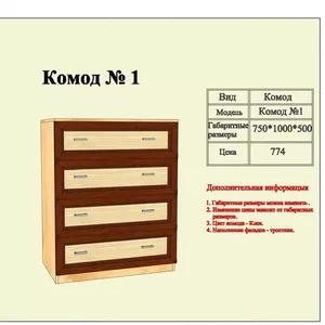 Дешевые комоды. Изготовление комодов.