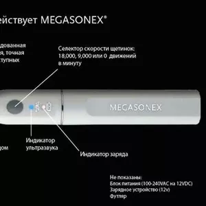 Ультразвуковая зубная щетка Megasonex,  зубная щетка с ультразвуком