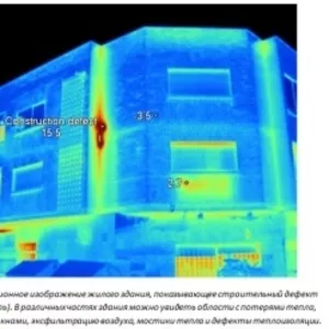 Тепловизионная диагностика плоских кровель после ремонта.