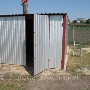 Гараж односкатный 