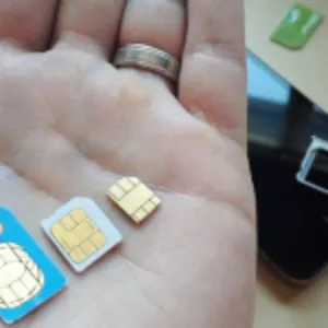 Обрезка SIM-карт под слот Nano-SIM для iphone 5 и Micro sim. Киев.