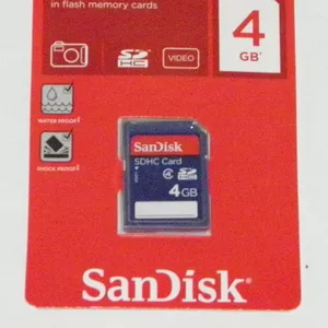 Карта памяти SDHC San Disk на 4 GB