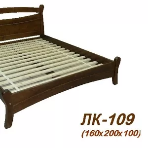 Кровать,  деревянная,  Лк- 109,  Скиф,  из массива хвойных пород деревьев.
