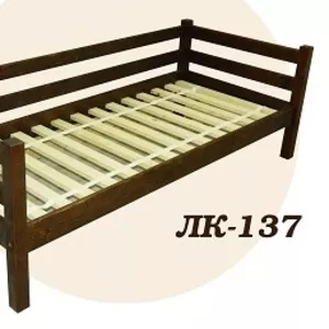 Кровать,  деревянная,  Лк- 137,  Скиф,  из массива хвойных пород деревьев.