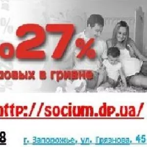 Депозитные вложения Запорожье Социум. 