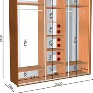шкаф купе 230 60 240