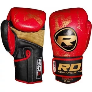 Боксерские перчатки RDX Ultra Gold Red 