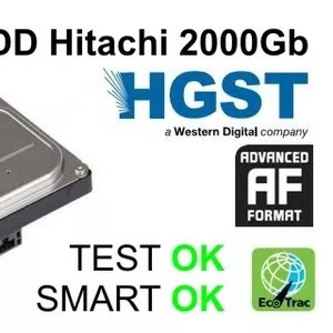 Жесткий диск,  HDD Hitachi 2000Gb,  64Mb,  7200,  SATA III