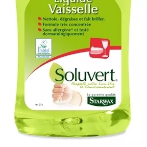 Экологический гель для мытья посуды Soluvert