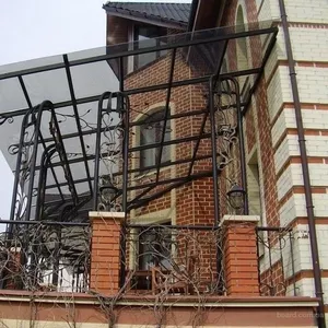 Металлоконструкции под поликарбонат или стекло
