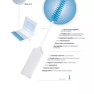 Зубные гибкие интердентальные ершики для чистки межзубных промежутков