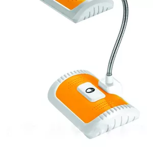 Настольная лампа светильник с аккумулятором оранжевая.
