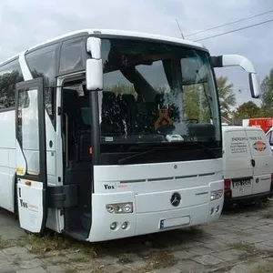 Пассажирские перевозки Европа,  за рубеж автобус Mersedes 50 пас/мест