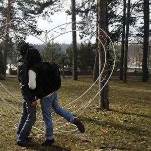 Арка свадебная в форме сердца