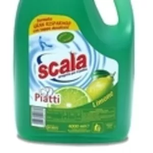 Средство для мытья посуды с ароматом лимона Scala (4 л.)