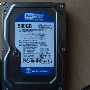 HDD  500Gb sata WD рабочий 500 , и 8 шт HDD разные от 8 до 160Gb