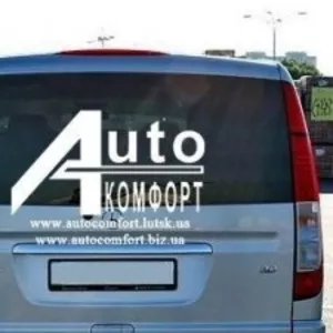 Заднее стекло (ляда) на Mercedes Vito 04- без э. о. (Мерседес Вит