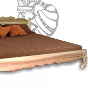 Двуспальная кровать из массива дуба 