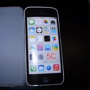 Силиконовый матовый белый TPU чехол iPhone 5C