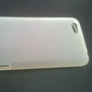 Стильный TPU белый силиконовый полупрозрачный чехол для HTC One V