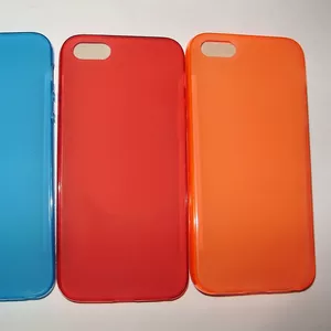 Стильный силиконовый цветной TPU чехол iPhone 5 5S