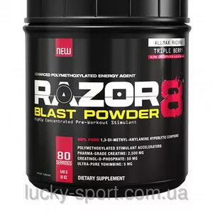 Предтренировочные комплексы ALLMAX Razor 8 Blast Powder Watermelon 270