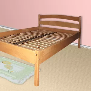 Двуспальная кровать из бука 160х200см.