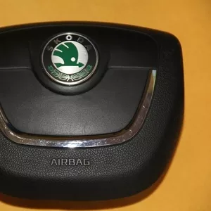 Подушка безопасности водителя и пассажира airbag на Skoda Fabia ||