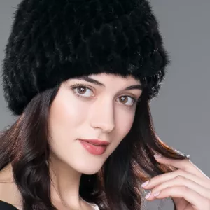 Женская норковая шапка milasha