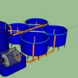 Домашний осетровый модуль (УЗВ) 4000 кг рыбы в год