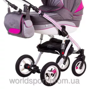 Детская коляска Adamex ASPENA RAINBOW DELUXE PINK 