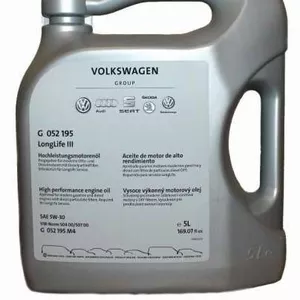 Оригинальное моторное масло VAG LongLife III 5W-30