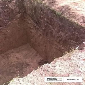 копка ям, траншей вручную.