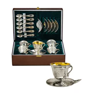 Продам серебряный кофейный сервиз на 6 персон,  18 предметов