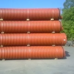 Трубы гофрированные для наружной канализации