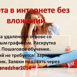 Подработка на ПК для девушек.  Крыжополь 