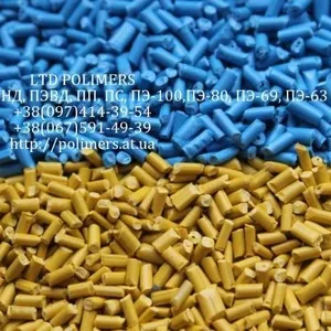 Вторинна гранула HDPE,  PP,  PS,  трубний ПЕ РЕ80, 100  ПНД видувний