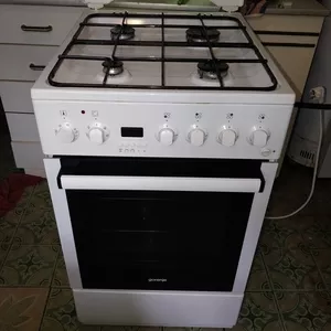 Продам газовую плиту Gorenje K55303AW (как новая) 49л Гриль Конвекция