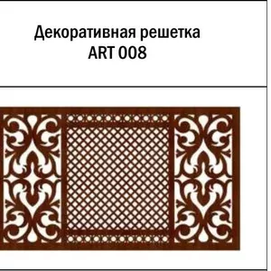 Декоративная решетка ART 008 для батарей из МДФ