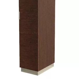Шкаф-пенал для одежды коричневый