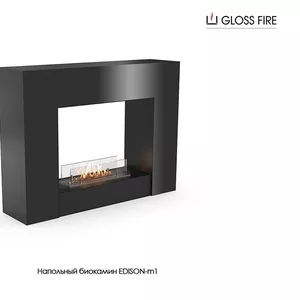 Підлоговий біокамін Edison 400-m1 Gloss Fire 