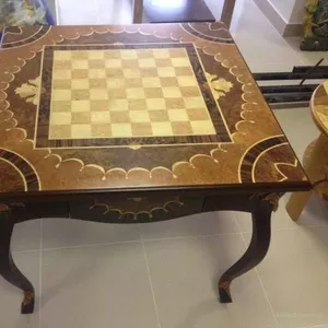 Стол шахматный в стиле Буль.