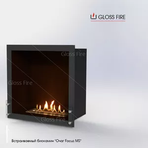 Вбудований біокамін «Очаг 600 MS-арт.010» Gloss Fire 