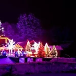 Новогоднее освещение,  гирлянды,  иллюминации в Киеве 