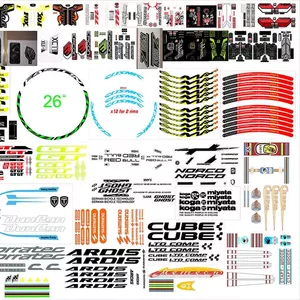 Наклейки стикеры декали на вело амортизаторы вилки обода рамы